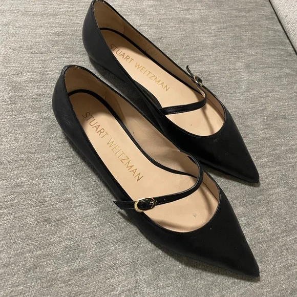 Stuart Weitzman Emilia leather loafers - Picture 1 of 5